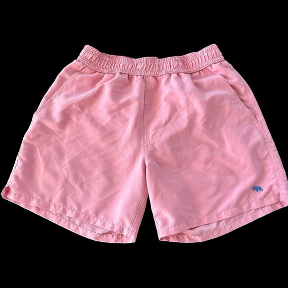 Onward Reserve Mens Small Pink Mesh Lined Swim Shorts Trunks Swimsuit Vacation - Picture 1 of 7